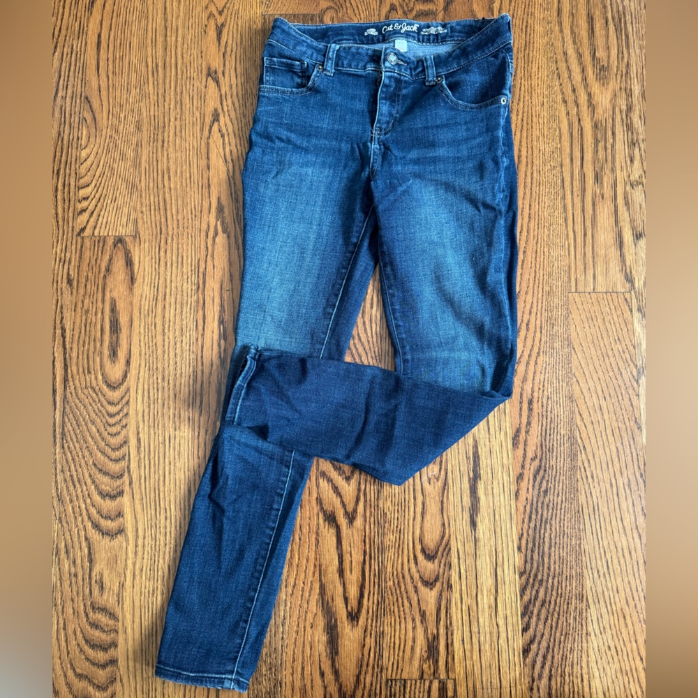 Girls dark skinny jeans